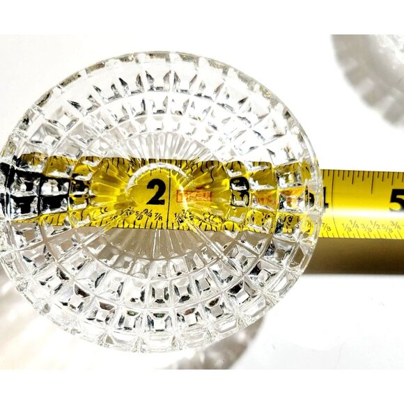 Vintage Blarney Genuine 24% Lead Crystal Set Of 4 Coasters Scalloped Design - Picture 6 of 6